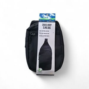 Protege Black Crossbody Belt Bag